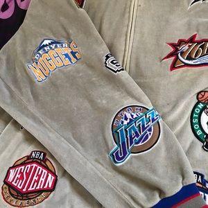 Vintage NBA teams all over jacket 3x